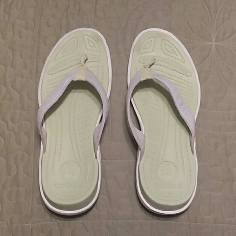 Used croc flip flops